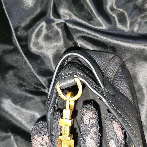 Tory Burch Black Leather Crossbody Bag EUC w/ Dust Bag! - Picture 8 of 14